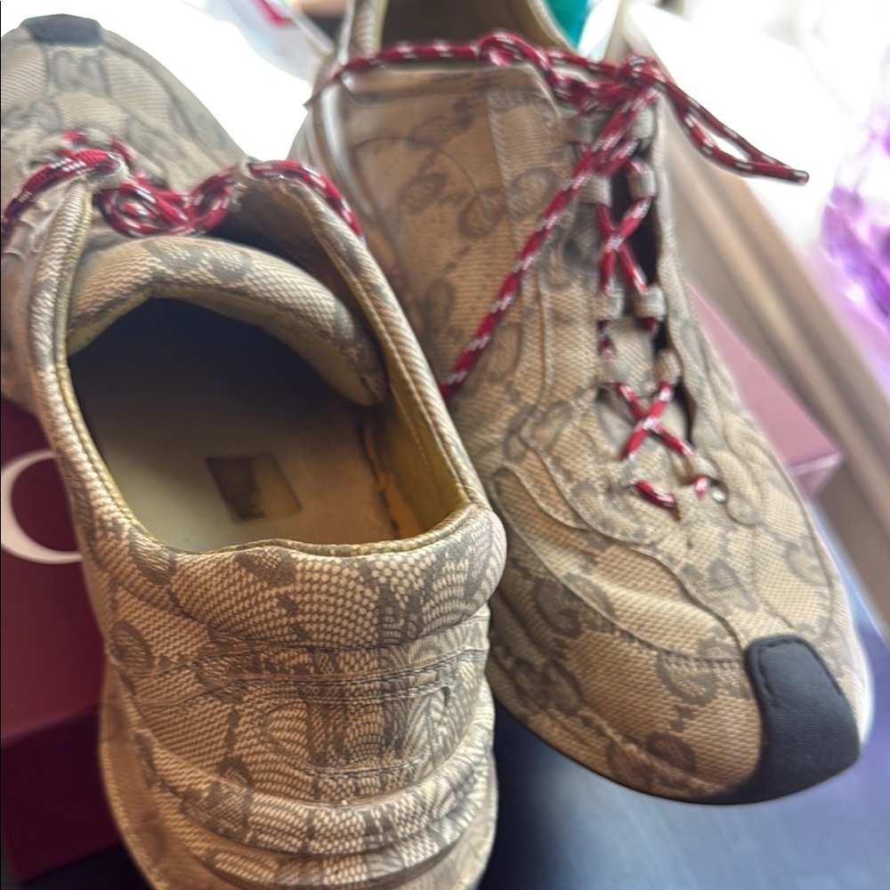 Gucci Men's Brown Designer Sneakers - Picture 7 of 8